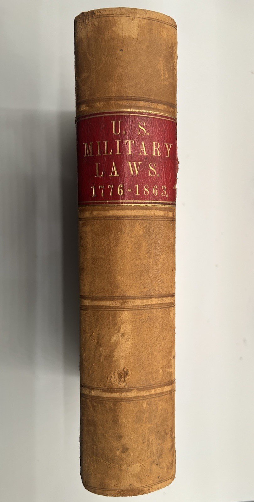 1863 U.S. Military Laws Civil War 2nd Ed John F. Callan Leather Bound # 1336 photo 10