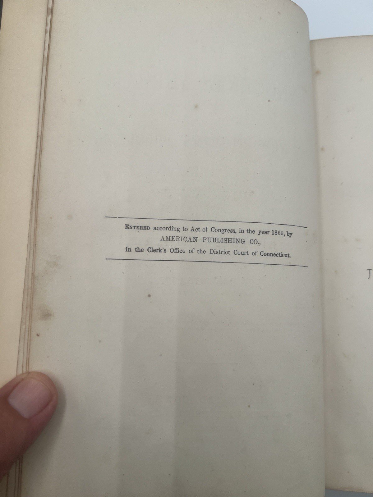 1869 Mark Twain The Innocents Abroad First Edition 2nd State BAL 3316. # SH101 photo 6