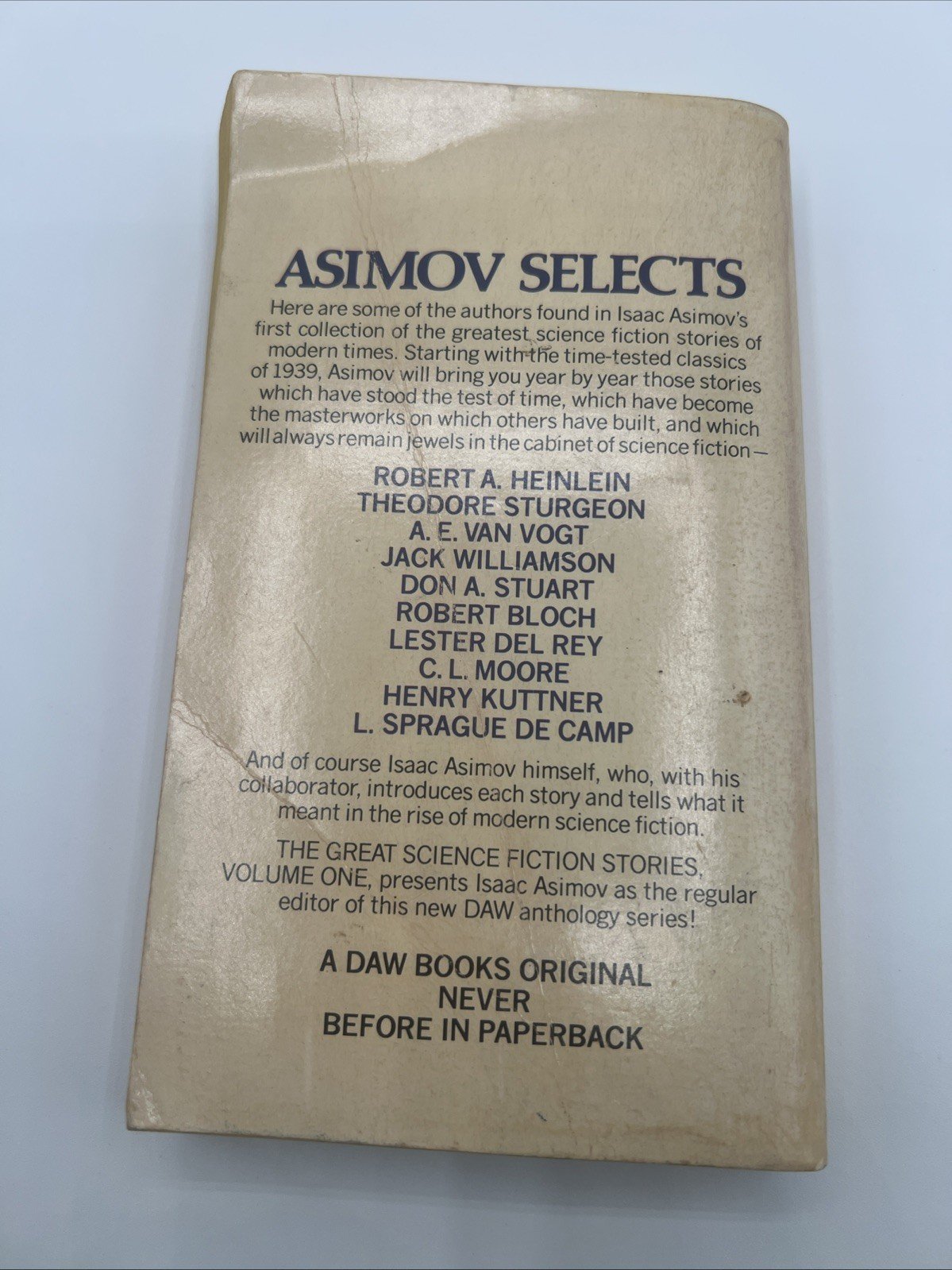 Isaac Asimov Great SF Stories 1 1939 DAW 1979 First Edition 1st Printing # 1337 photo 5