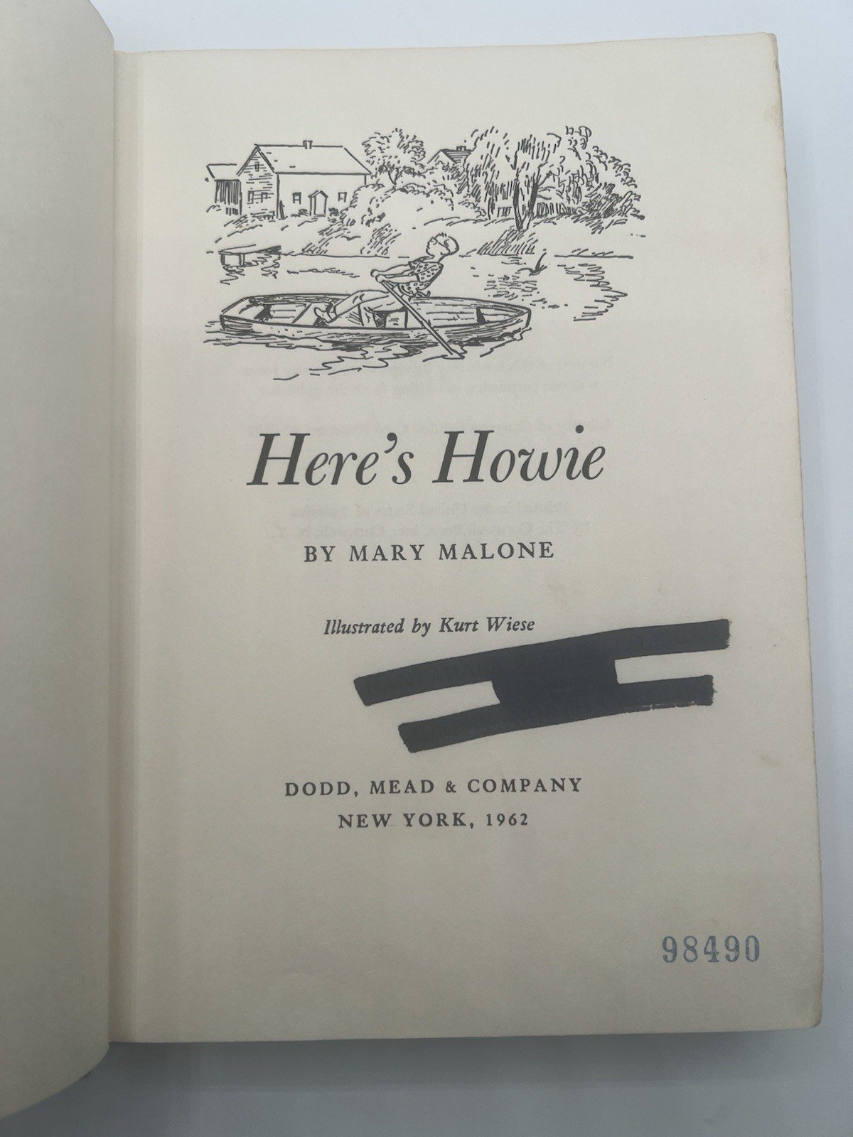1962 Here’s Howie Mary Malone Kurt Wiese First Edition HC Dust Jacket # 1339 photo 4