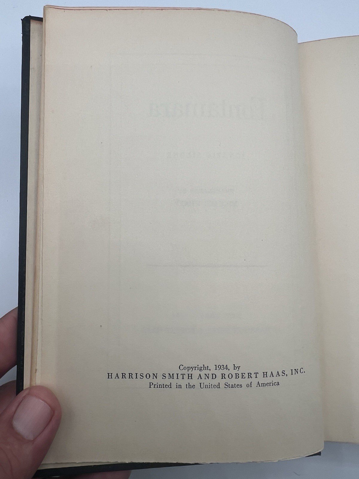 1934 Fontamara Ignazio Silone First American Edition Michael Wharf HC # 1340 photo 4