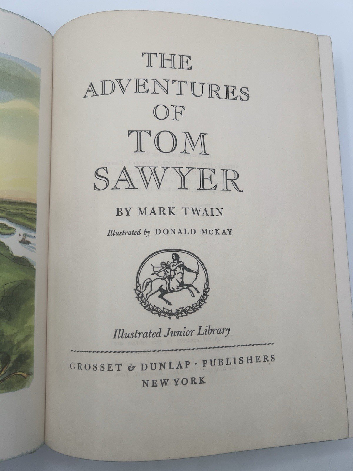 1946 Tom Sawyer Mark Twain First Illustrated Junior Library Donald McKay  # 1341 photo 5