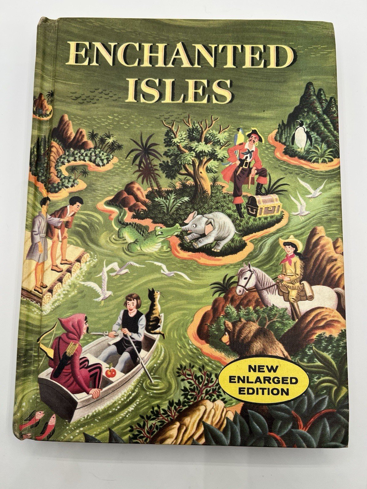 1960 Enchanted Isles New Enlarged Edition Illustrated Children’s Book # 1342