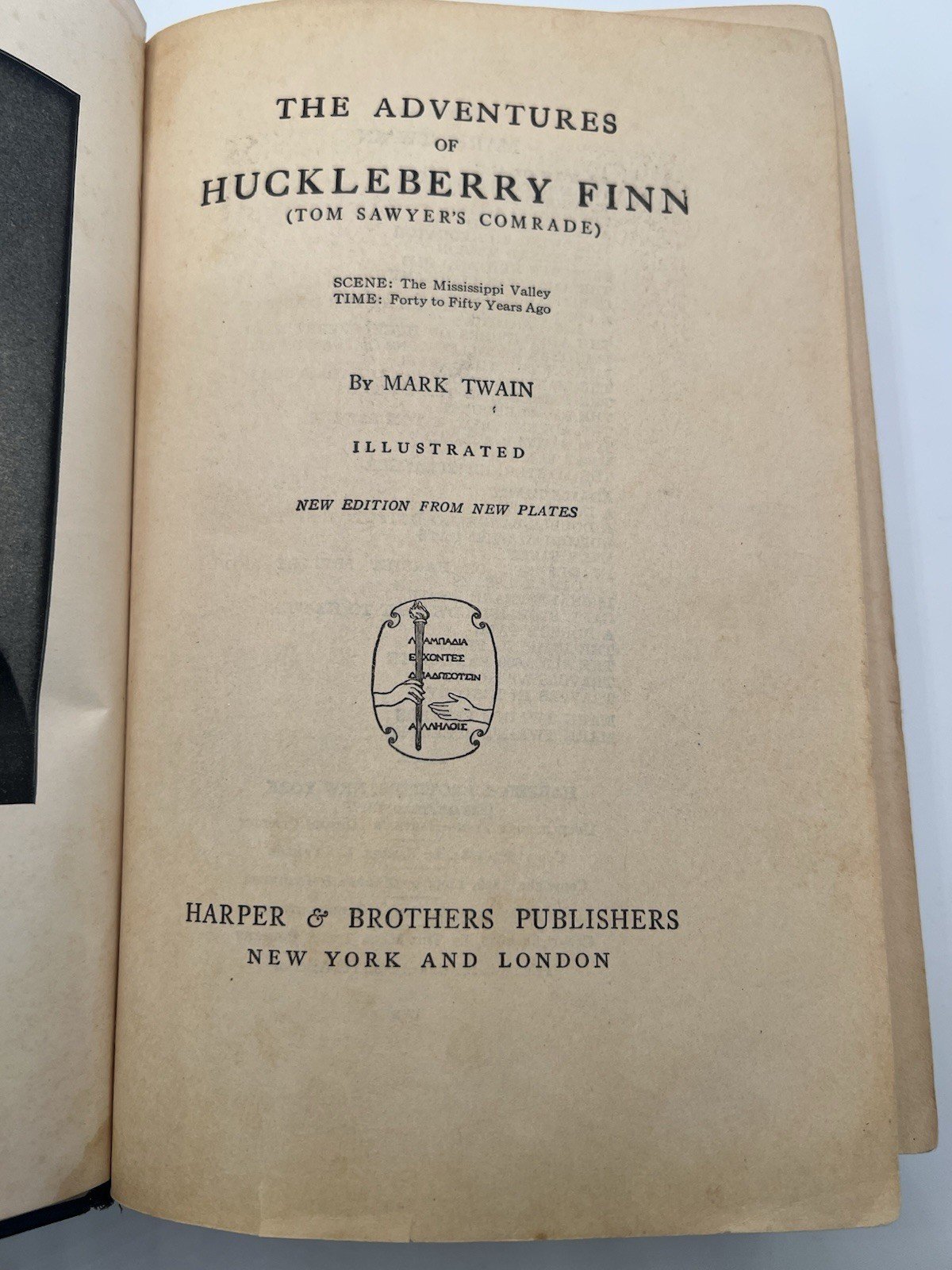 1930 Mark Twain Huckleberry Finn Harper’s Modern Classics Illustrated # 1344 photo 5