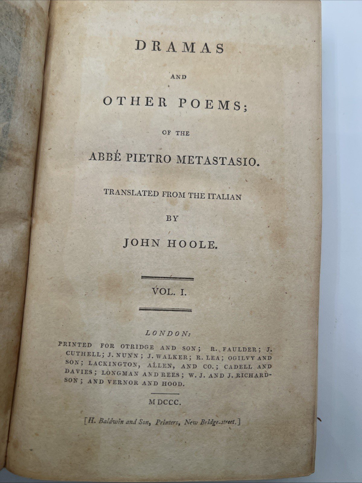 1800 Metastasio Dramas & Other Poems Complete 3 Vol Set John Hoole # SH102 photo 19