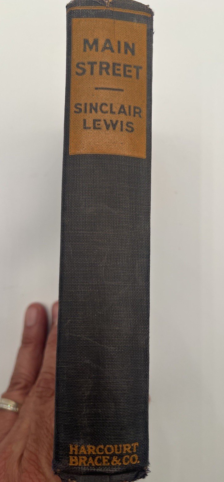 1921 Sinclair Lewis Main Street 21st Printing Harcourt Brace Hardcover # 1346 photo 6