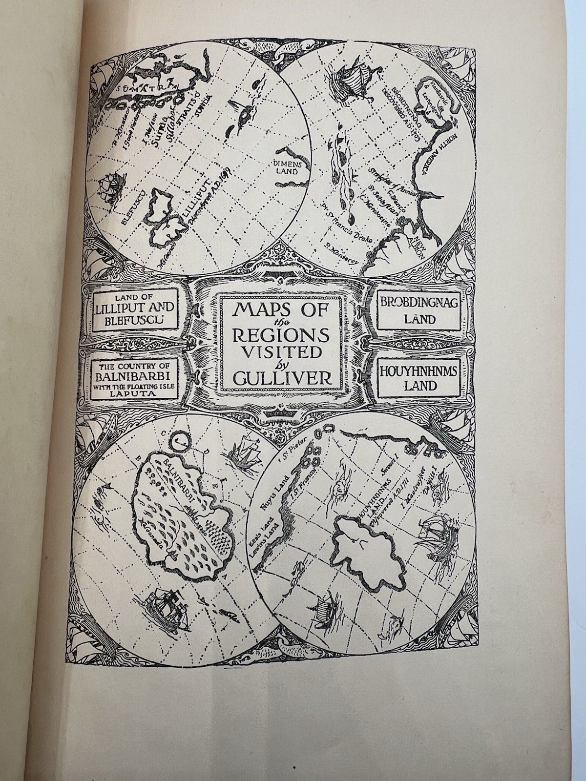1922 Gulliver’s Travels Jonathan Swift Louis Rhead Illustrated Harper # 1348 photo 3
