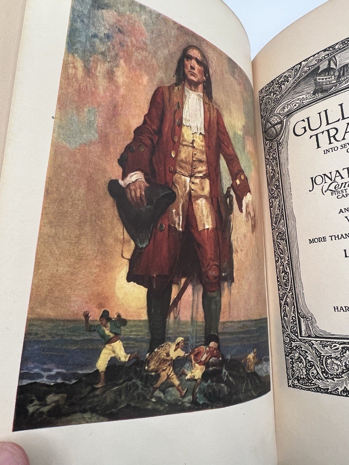 1922 Gulliver’s Travels Jonathan Swift Louis Rhead Illustrated Harper # 1348 photo 5