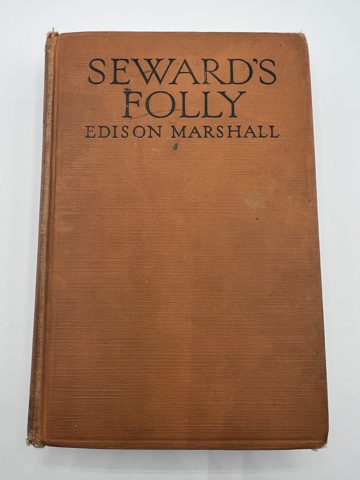 1924 Seward’s Folly Edison Marshall First Edition Little Brown Alaska # 1349