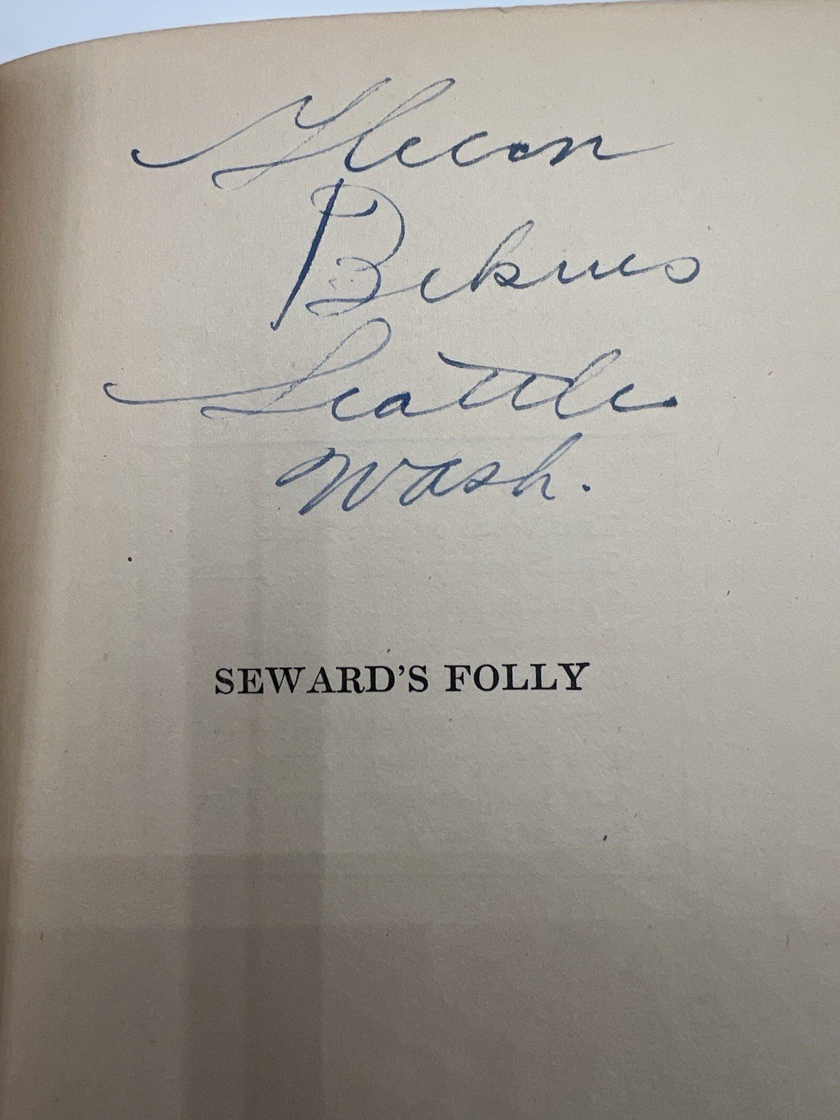 1924 Seward’s Folly Edison Marshall First Edition Little Brown Alaska # 1349 photo 4
