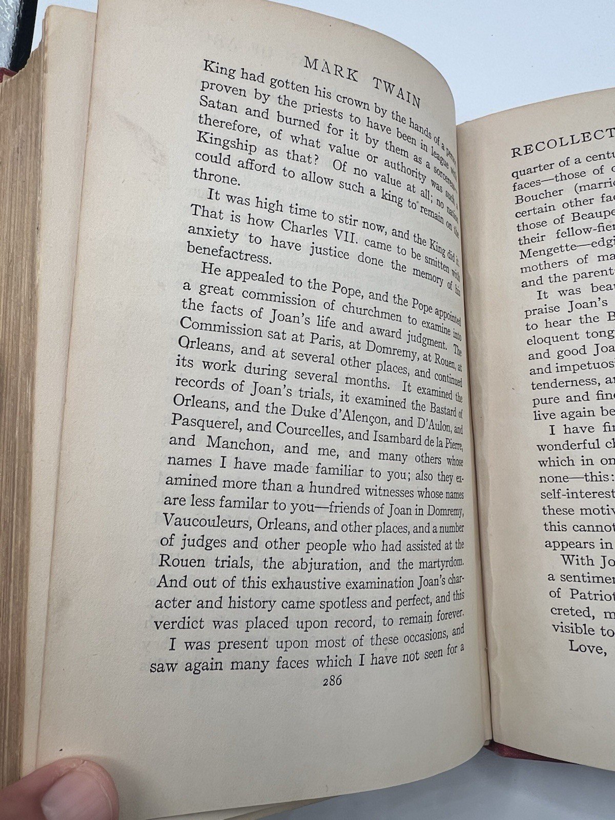 Mark Twain Personal Recollections of Joan of Arc 1918 Vol I-II Illustrated #1350 photo 13