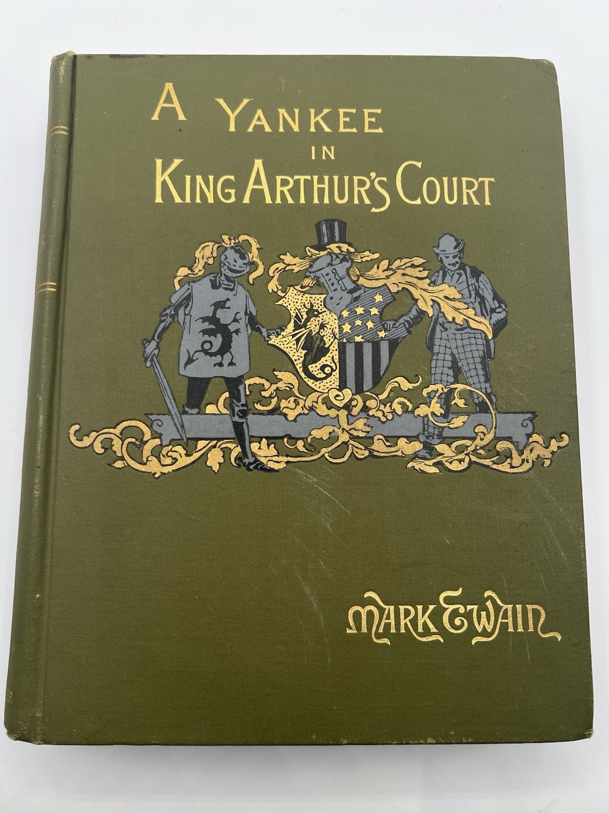 1890 Mark Twain Connecticut Yankee King Arthur’s Court Webster Illustrated SH106