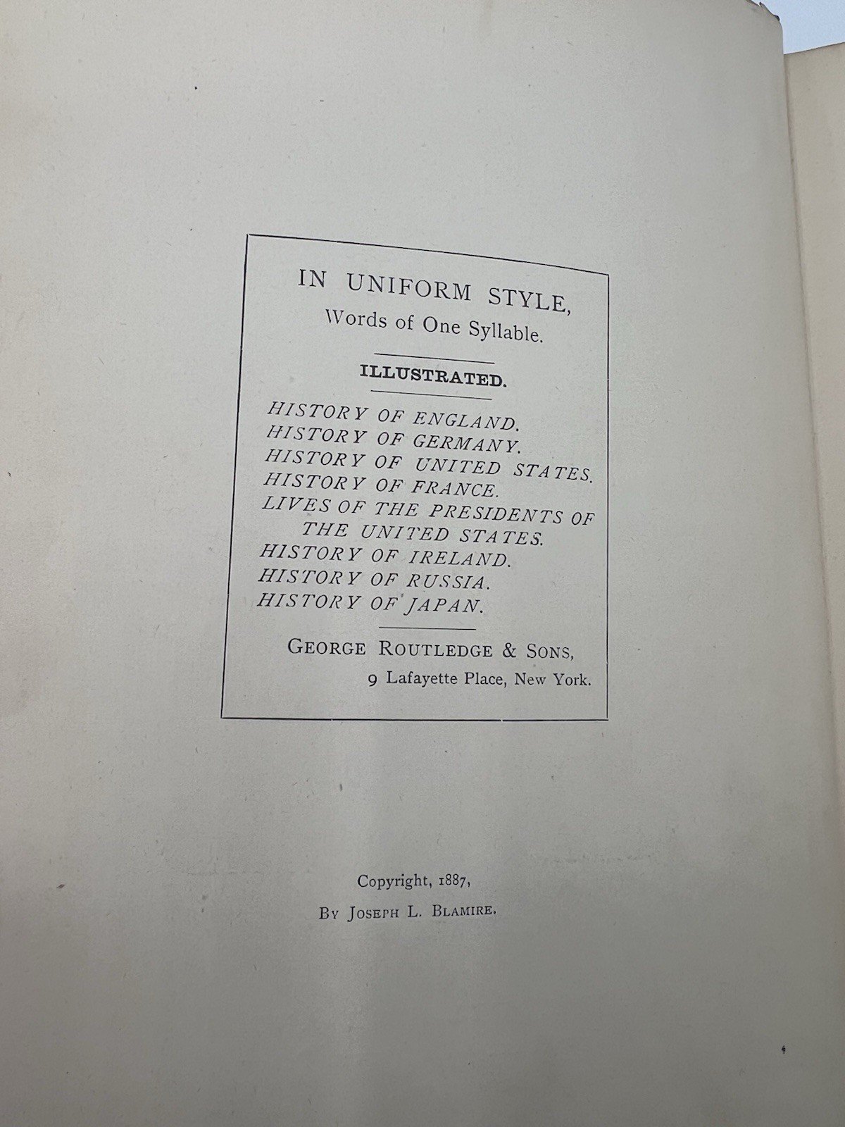 1887 History of Russia in Words of One Syllable Helen Ainslie Smith Illus # 1353 photo 5