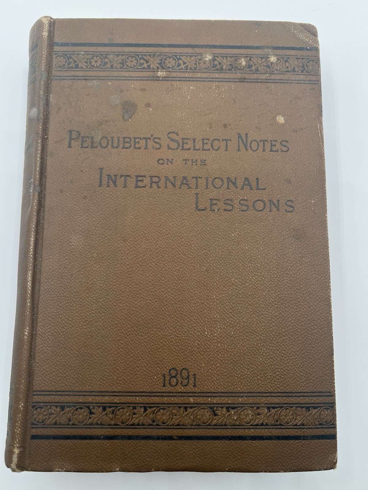1891 Peloubet’s Select Notes International Lessons Antique Bible Maps # 1355