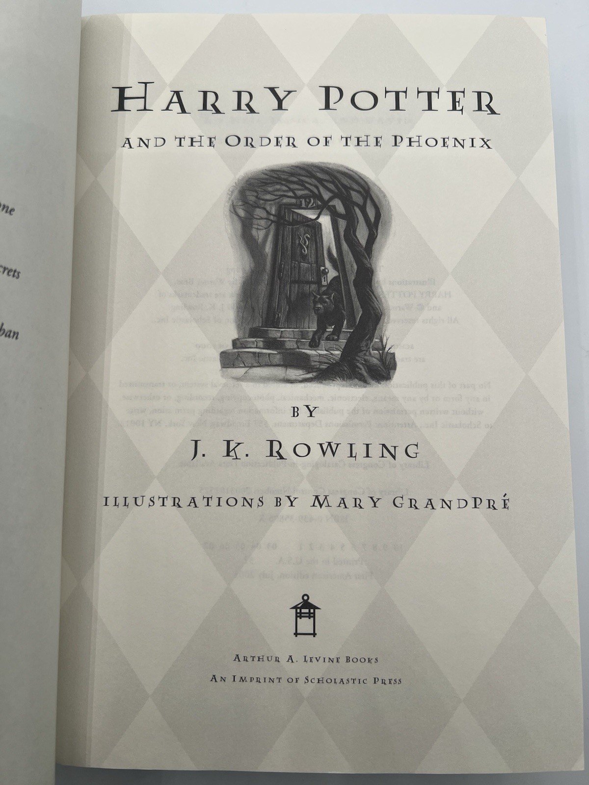 Harry Potter Order of the Phoenix 2003 1st American Ed 1st Print HC DJ # 1359 photo 2
