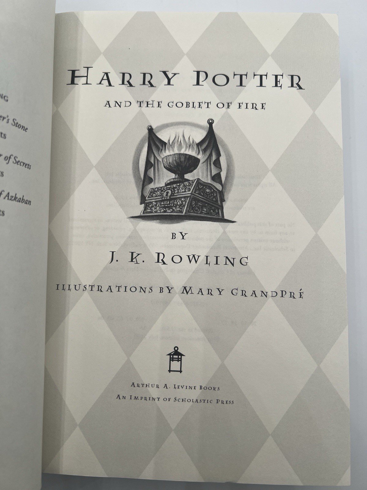 Harry Potter Goblet of Fire 1st American Ed 17th Printing 2000 HC DJ # 1363 photo 2