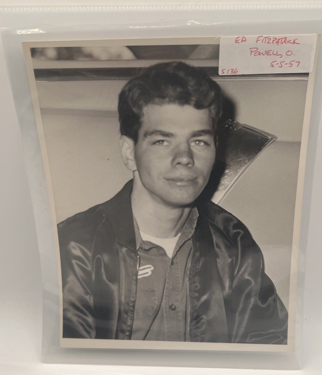 1957 Ed Fitzpatrick Powell Speedway Type I Racing Photo Smith’s Ohio # 1368