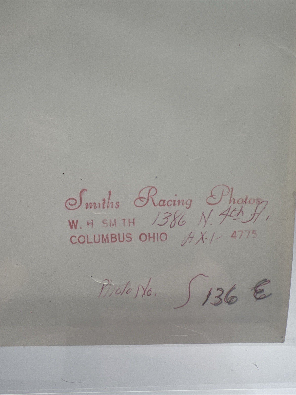 1957 Ed Fitzpatrick Powell Speedway Type I Racing Photo Smith’s Ohio # 1368 photo 4