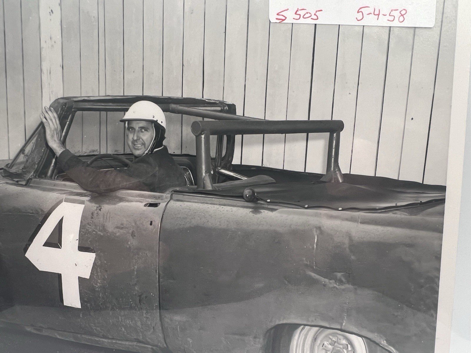1958 Art Binkley #4 USAC Ohio State Fairgrounds Photo & Original Negative #1373 photo 3