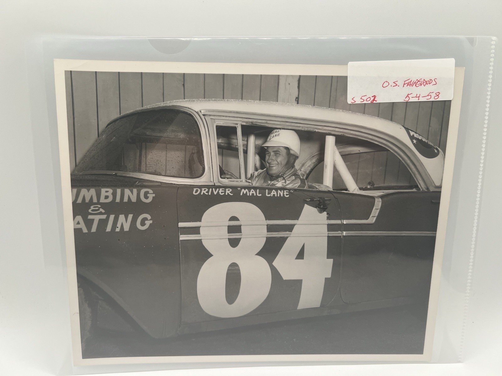 1958 Mal Lane #84 Ohio State Fairgrounds Smith Racing Photo Type I # 1374