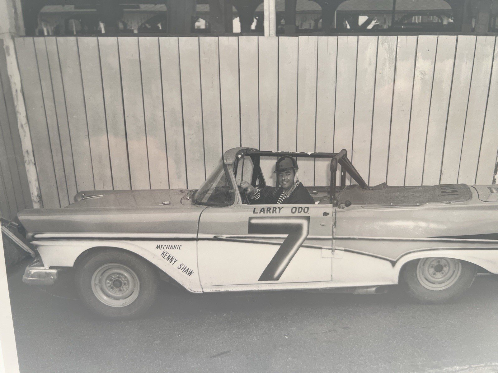 1958 Larry Odo #7 Ohio State Fairgrounds Racing Photo + Negative # 1375 photo 2