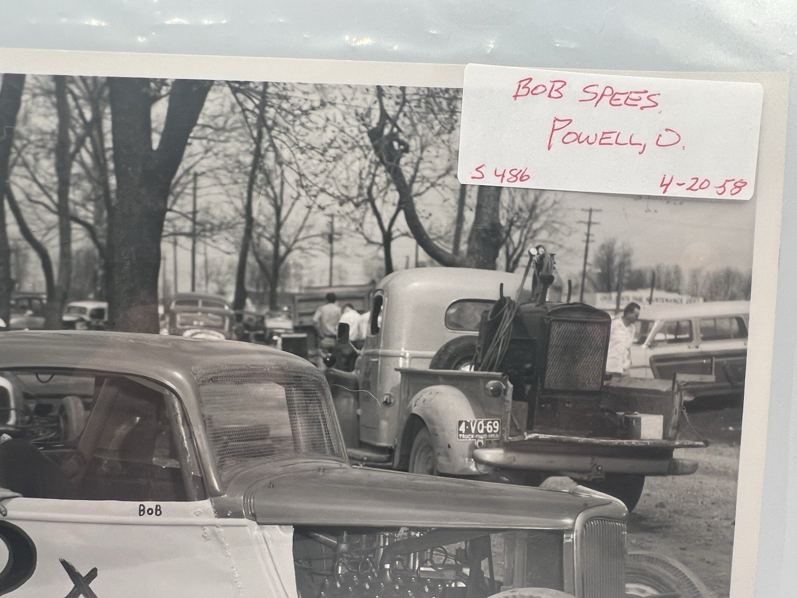 1958 Bob Spees #2X Powell Ohio Racing Photo + Original Negative # 1377 photo 6