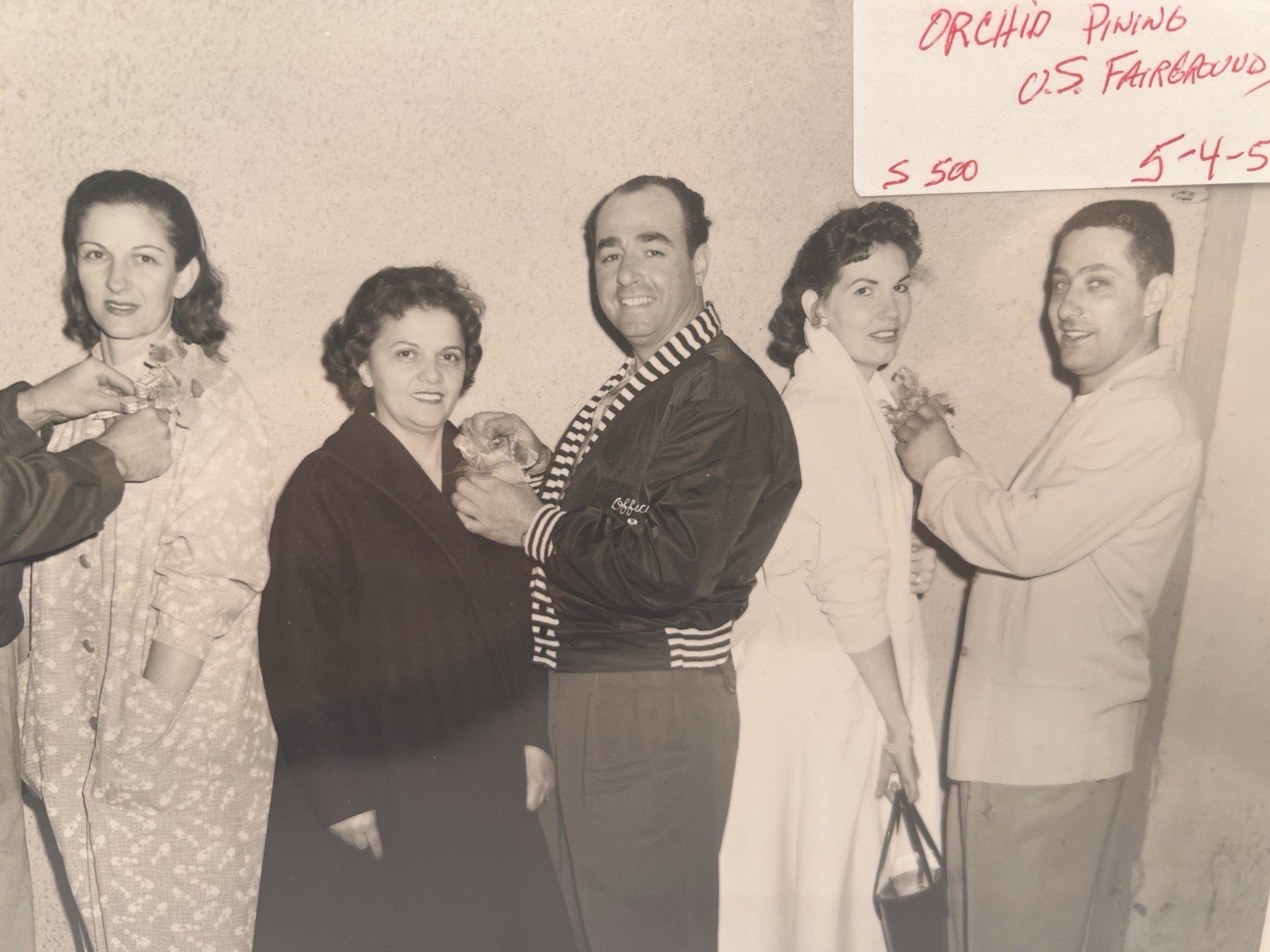 1958 Ohio State Fairgrounds Orchid Presentation Photo + Original Negative #1378 photo 3