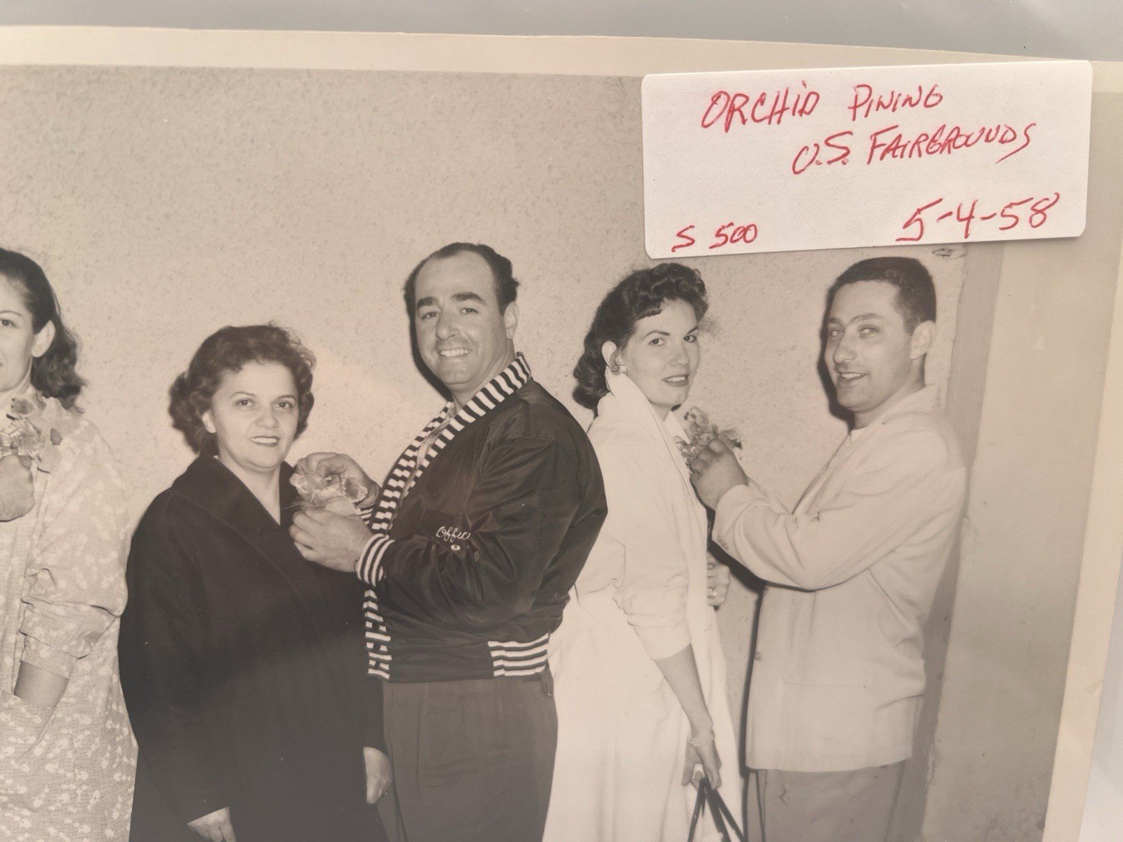 1958 Ohio State Fairgrounds Orchid Presentation Photo + Original Negative #1378 photo 4