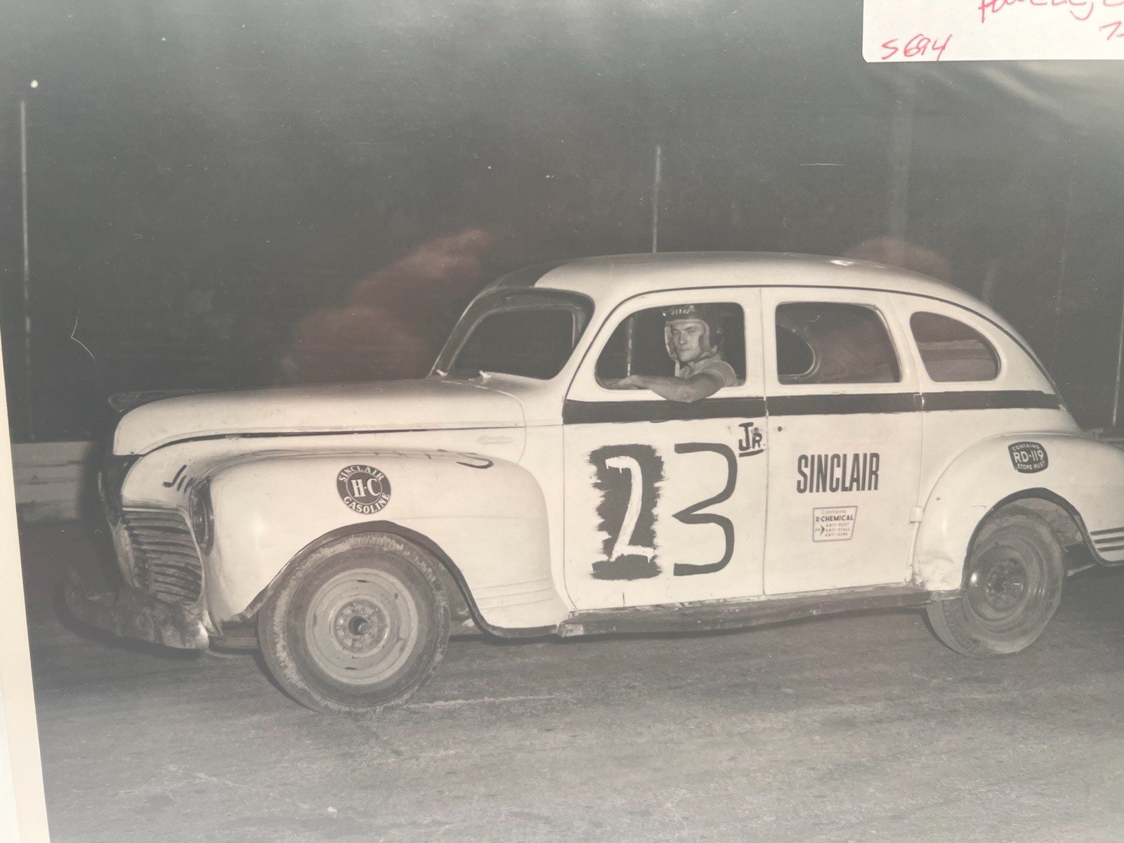 1958 Gary Elder #23 Ohio Dirt Track Racing Photo Sinclair Smiths  # 1379 photo 2