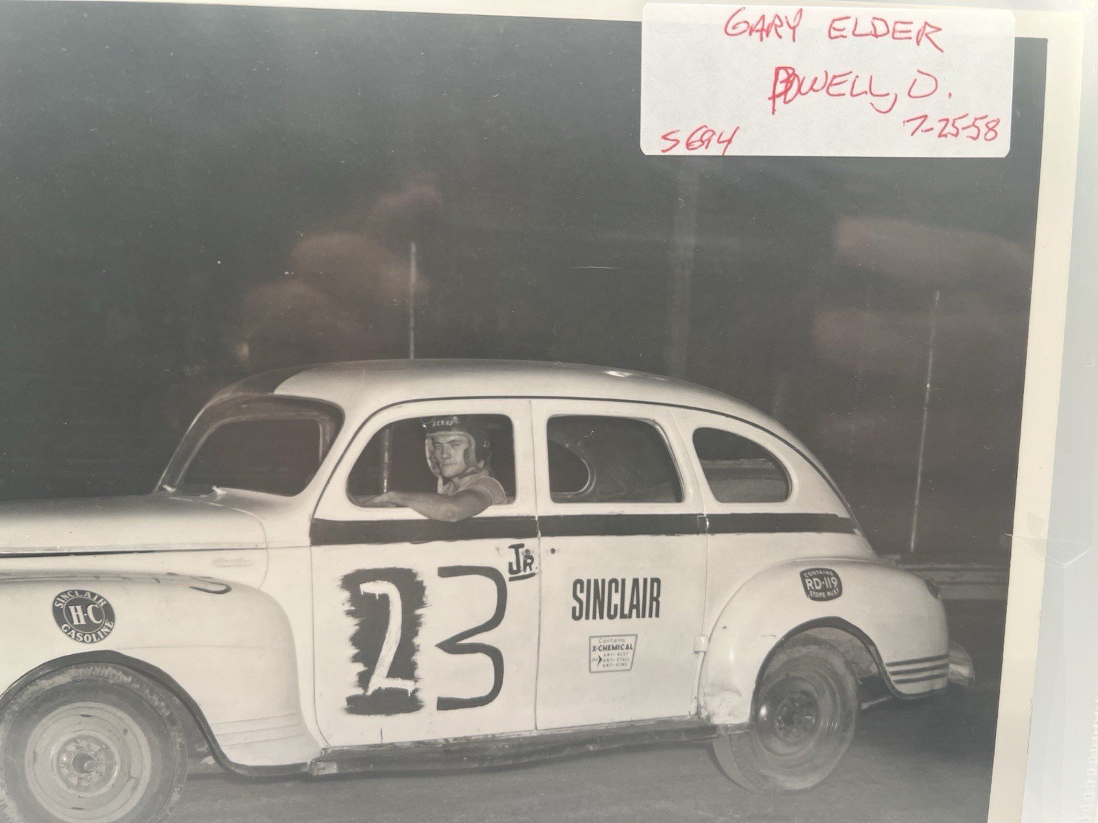 1958 Gary Elder #23 Ohio Dirt Track Racing Photo Sinclair Smiths  # 1379 photo 5