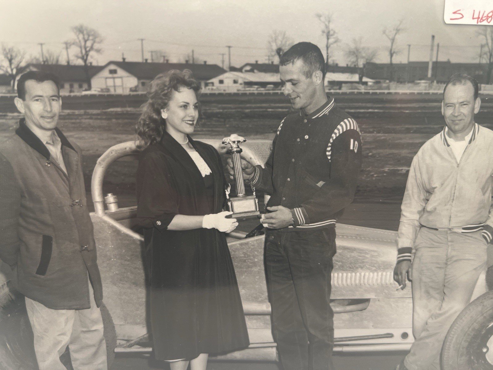 1958 Dick Freeman Judy Wagner Ohio State Fair Racing Photo + Negative #1381 photo 3