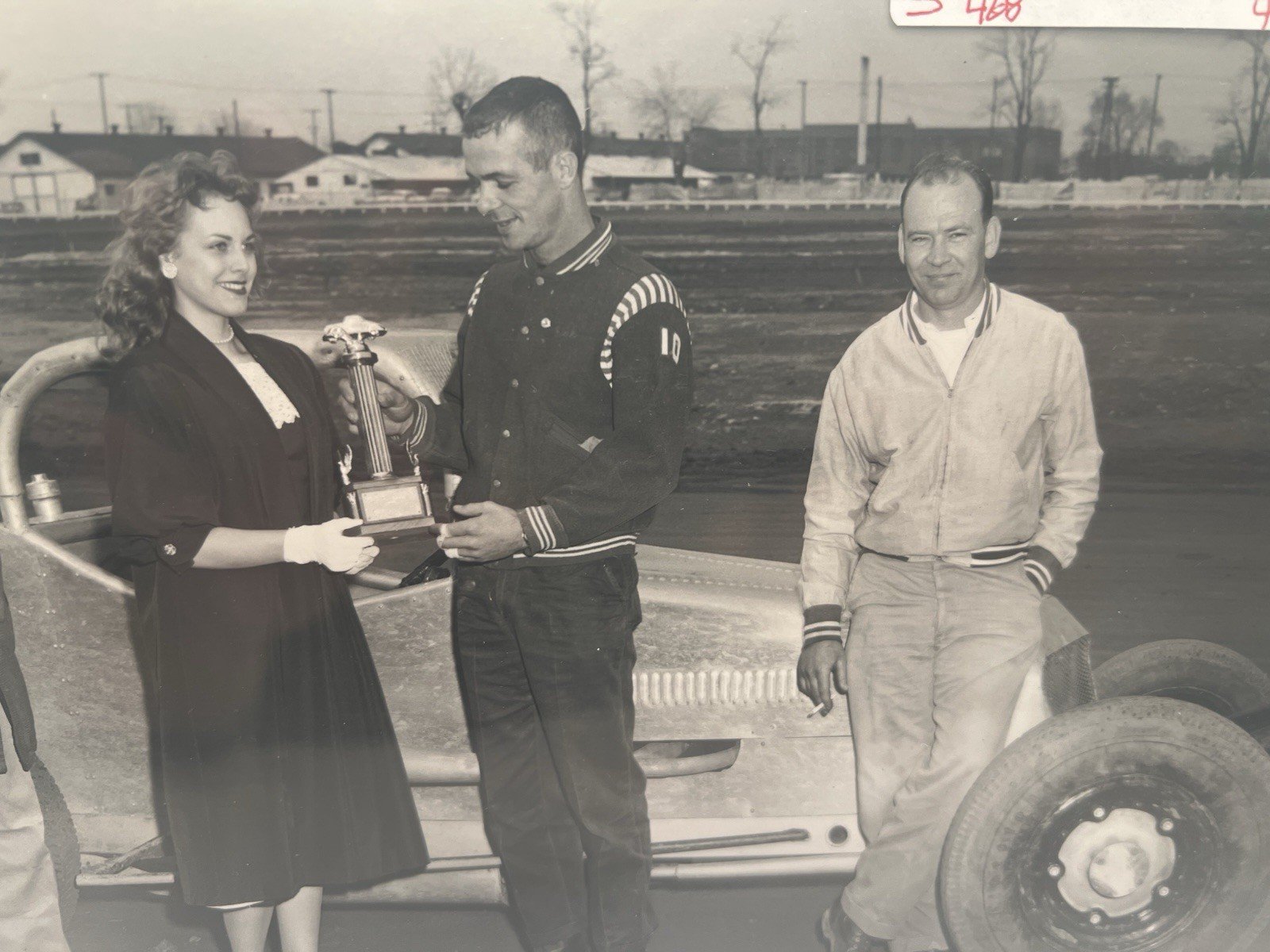 1958 Dick Freeman Judy Wagner Ohio State Fair Racing Photo + Negative #1381 photo 4