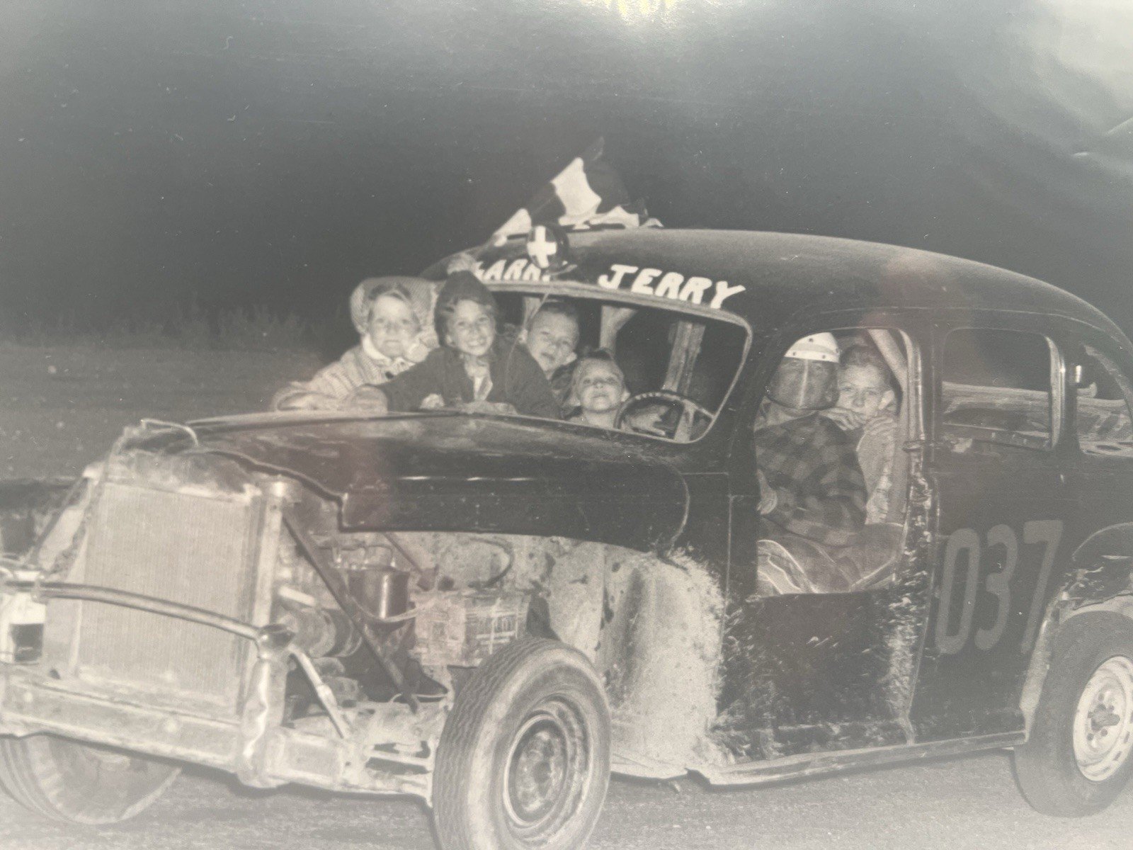 1958 Powell Ohio Stock Car #037 Jerry Original Smiths Racing Photo #1383 photo 2