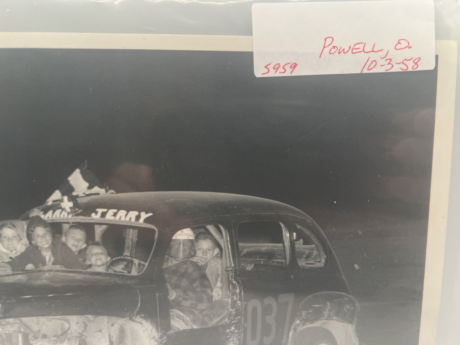 1958 Powell Ohio Stock Car #037 Jerry Original Smiths Racing Photo #1383 photo 4
