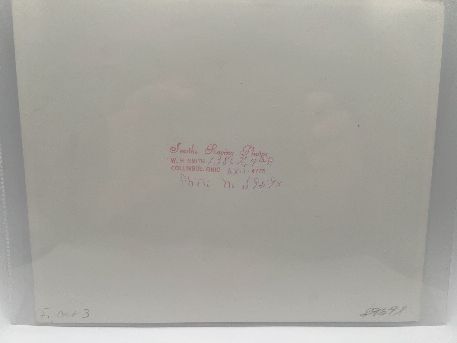 1958 Powell Ohio Stock Car #037 Jerry Original Smiths Racing Photo #1383 photo 5