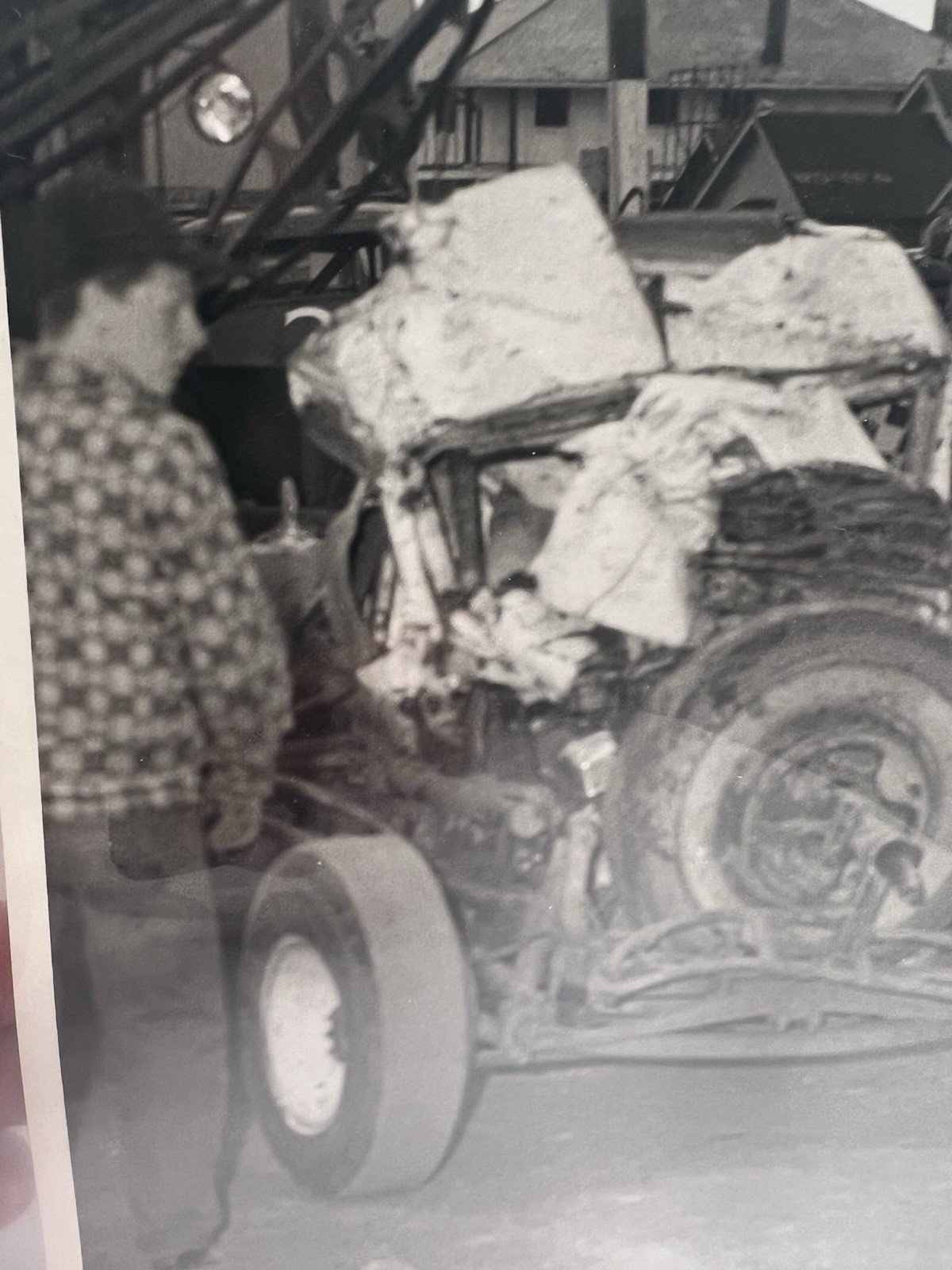 1958 Ohio Race Car Wreck Crash Original Smiths Racing Photo S492X #1384 photo 4