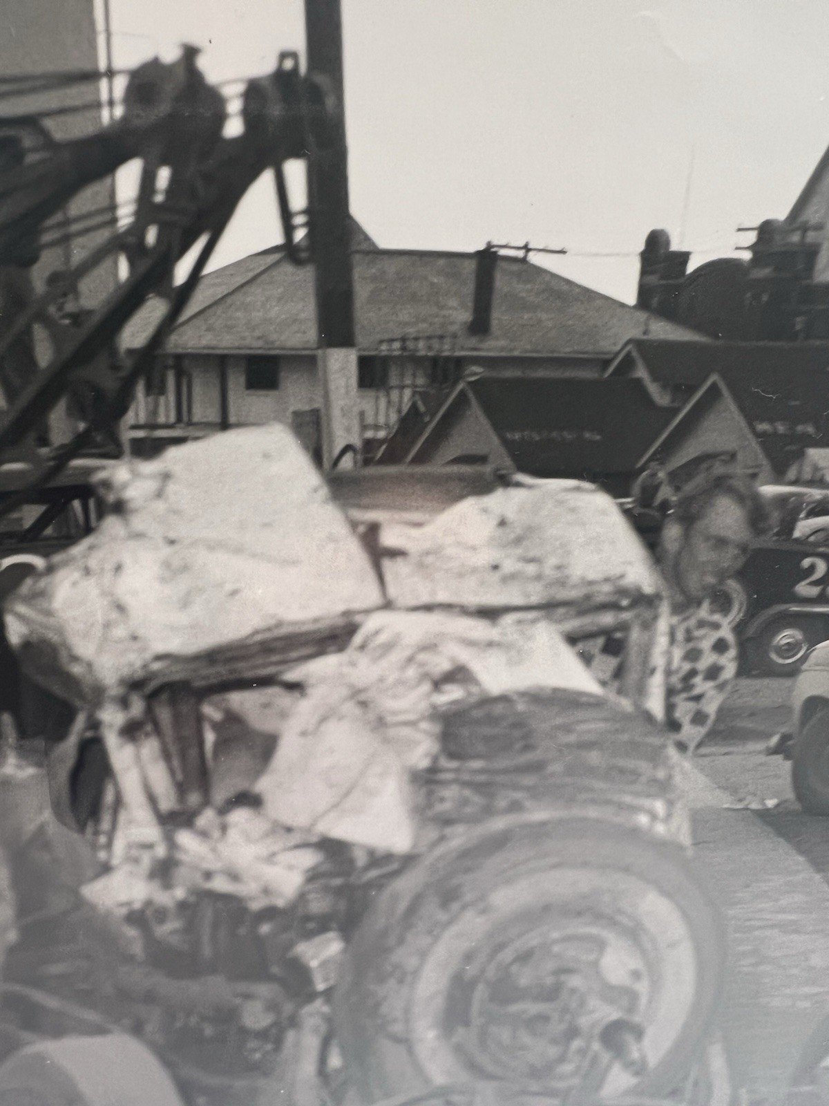 1958 Ohio Race Car Wreck Crash Original Smiths Racing Photo S492X #1384 photo 5