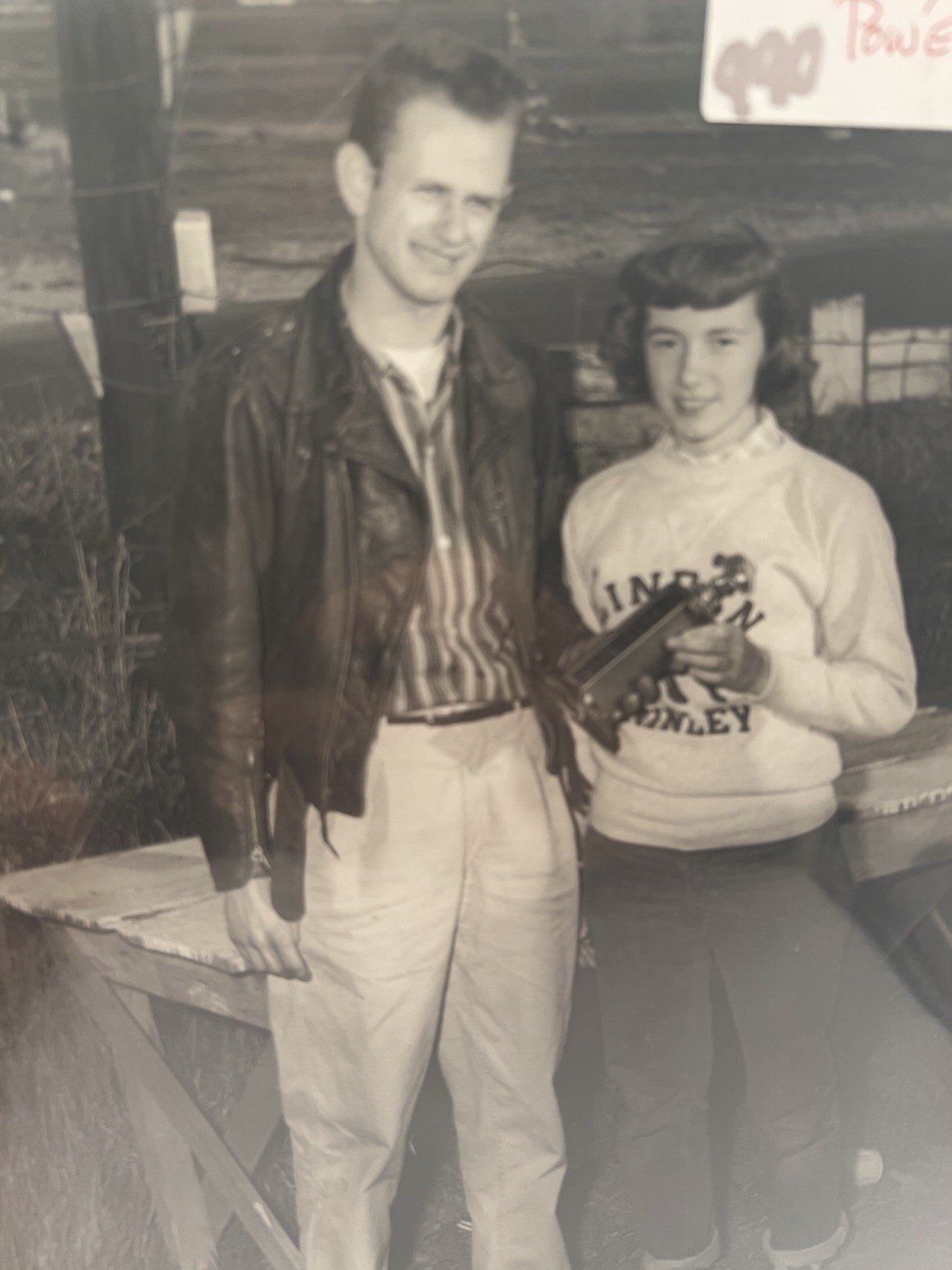 1958 Larry Acheson Powell Speedway Trophy Smiths Racing Photo S990X #1387 photo 2