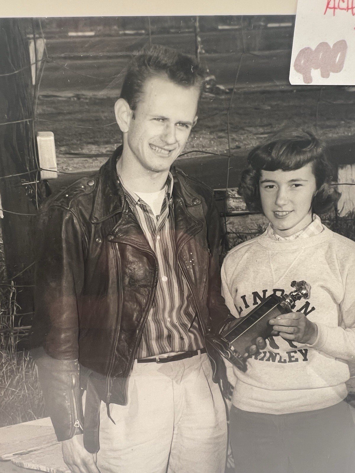 1958 Larry Acheson Powell Speedway Trophy Smiths Racing Photo S990X #1387 photo 3
