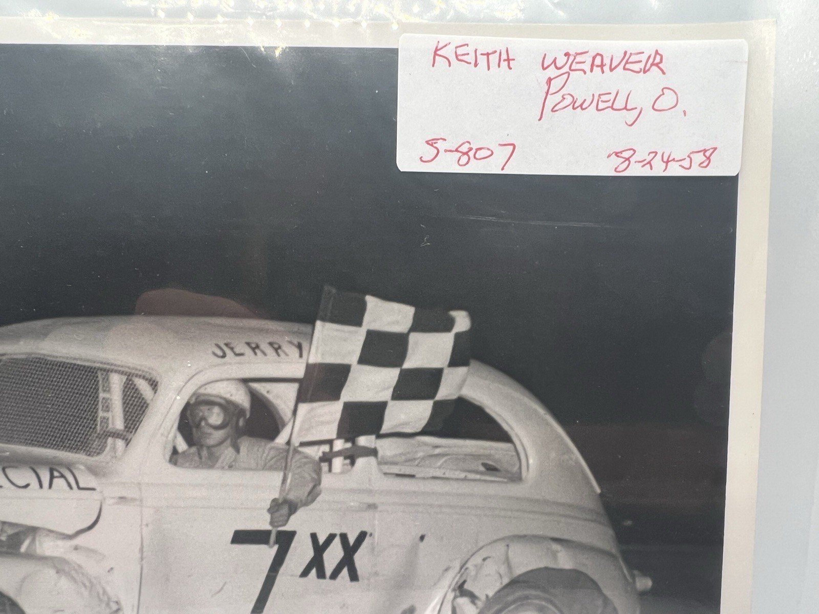 1958 Keith Weaver Powell Speedway Winner Smith’s Racing Photo S-807 #1388 photo 5