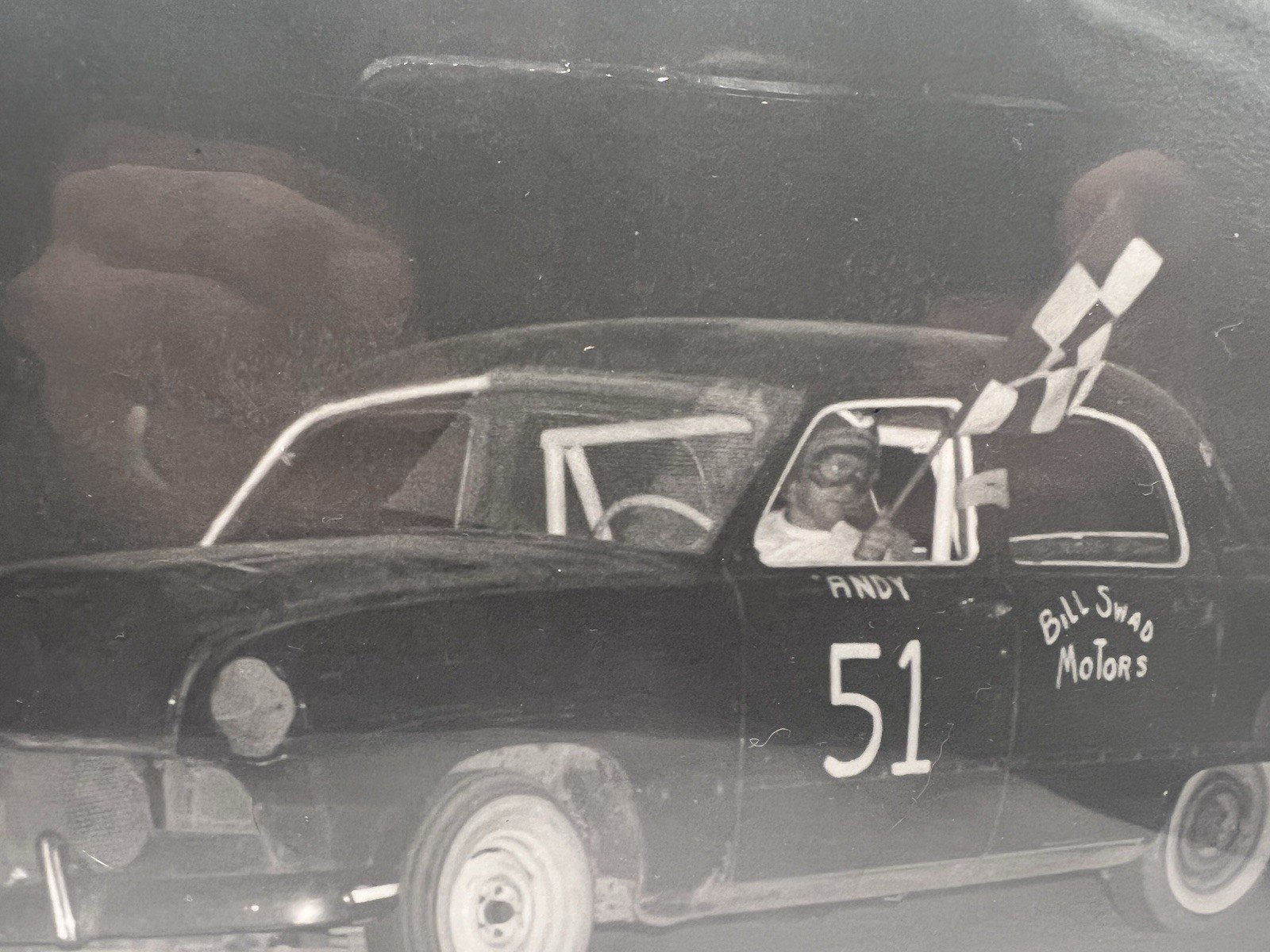 1958 Powell Ohio Stock Car #51 Andy Checkered Flag Smith Racing Photo #1389 photo 3