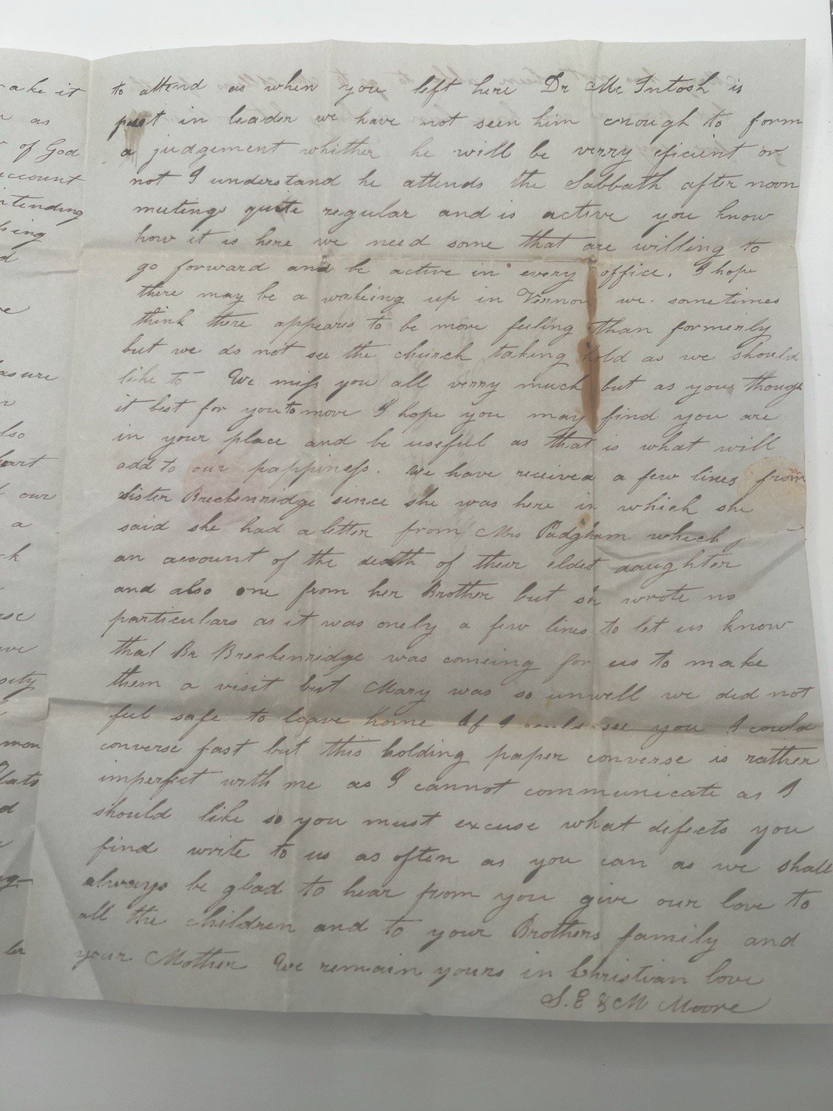 1840 & 1850 Garton Family Letters NY to Michigan Stampless Postal History #1390 photo 4