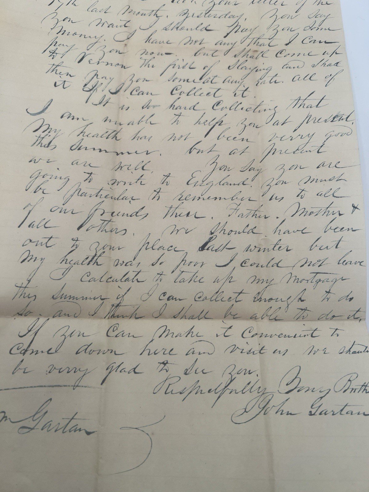 1840 & 1850 Garton Family Letters NY to Michigan Stampless Postal History #1390 photo 15