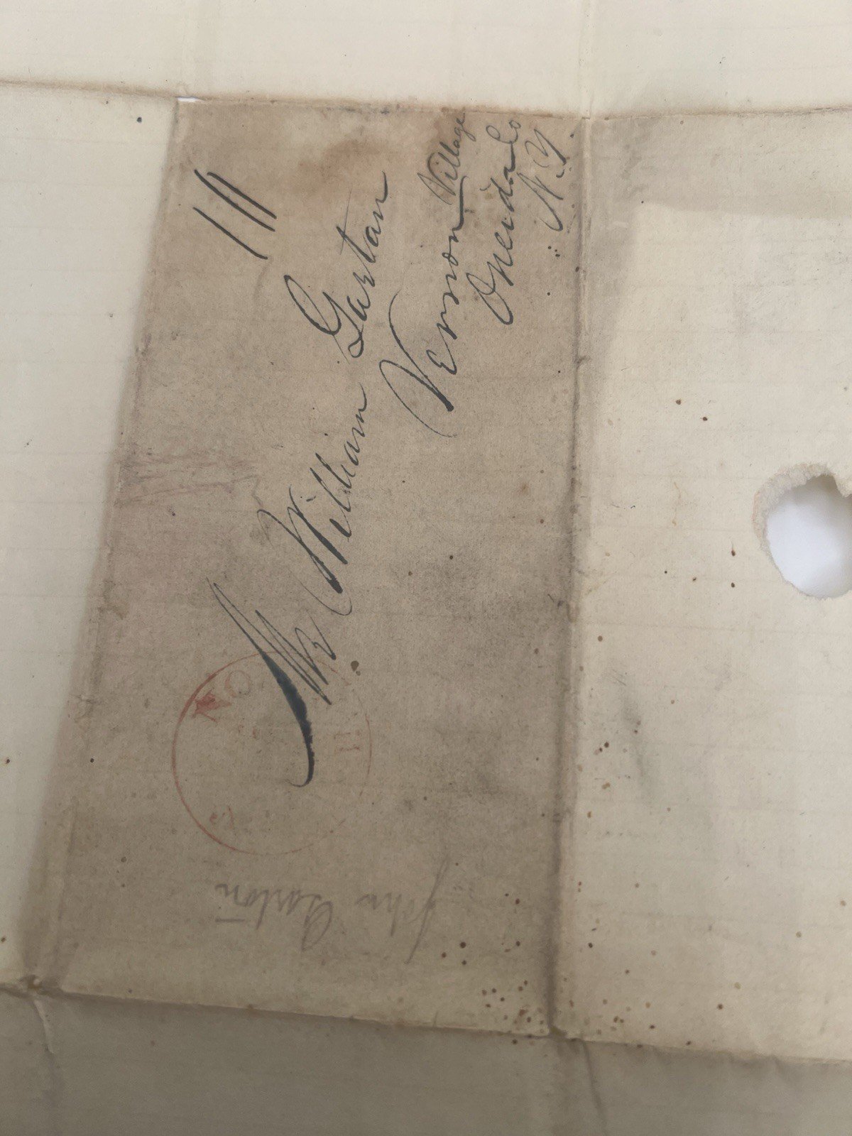 1840 & 1850 Garton Family Letters NY to Michigan Stampless Postal History #1390 photo 18