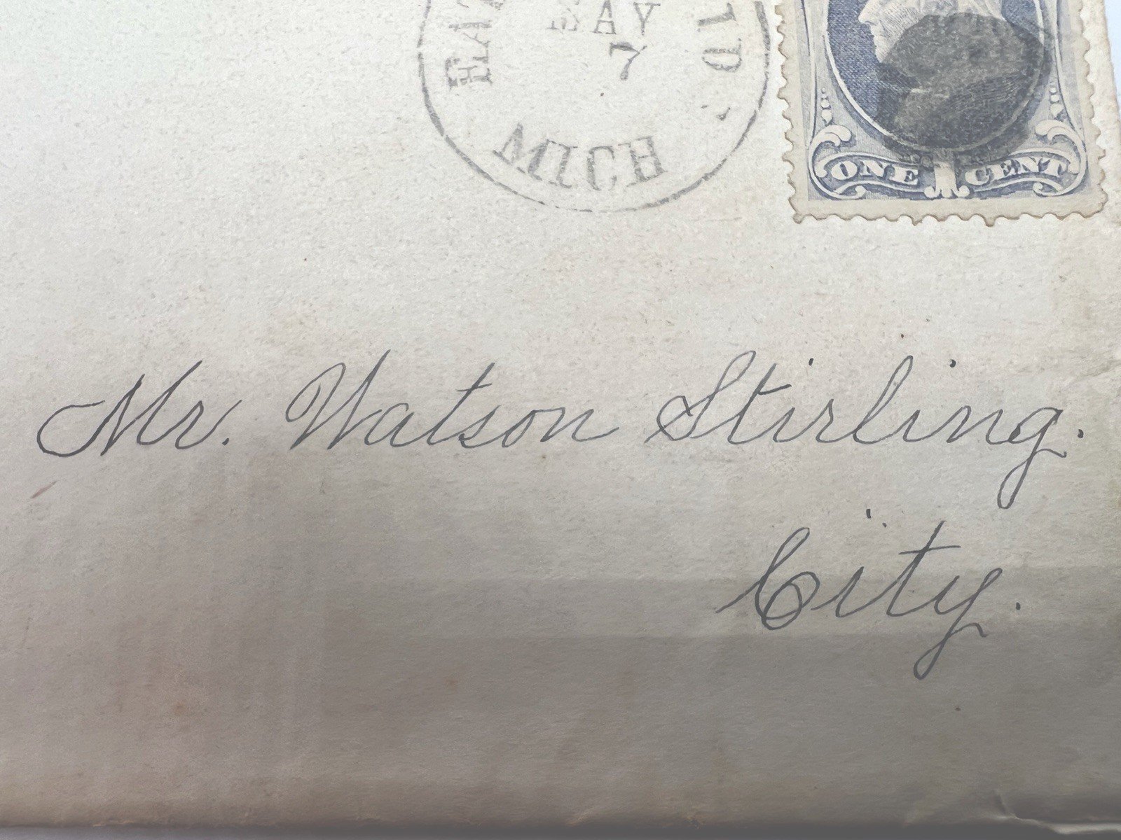1880s Eaton Rapids Michigan 1c Franklin Local Drop Letter Cover #1396 photo 3