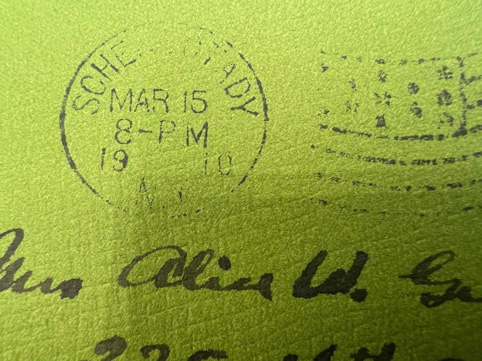 1910 Schenectady NY Cover Pair 1c Franklin Stamps to Columbus Ohio #1398 photo 3