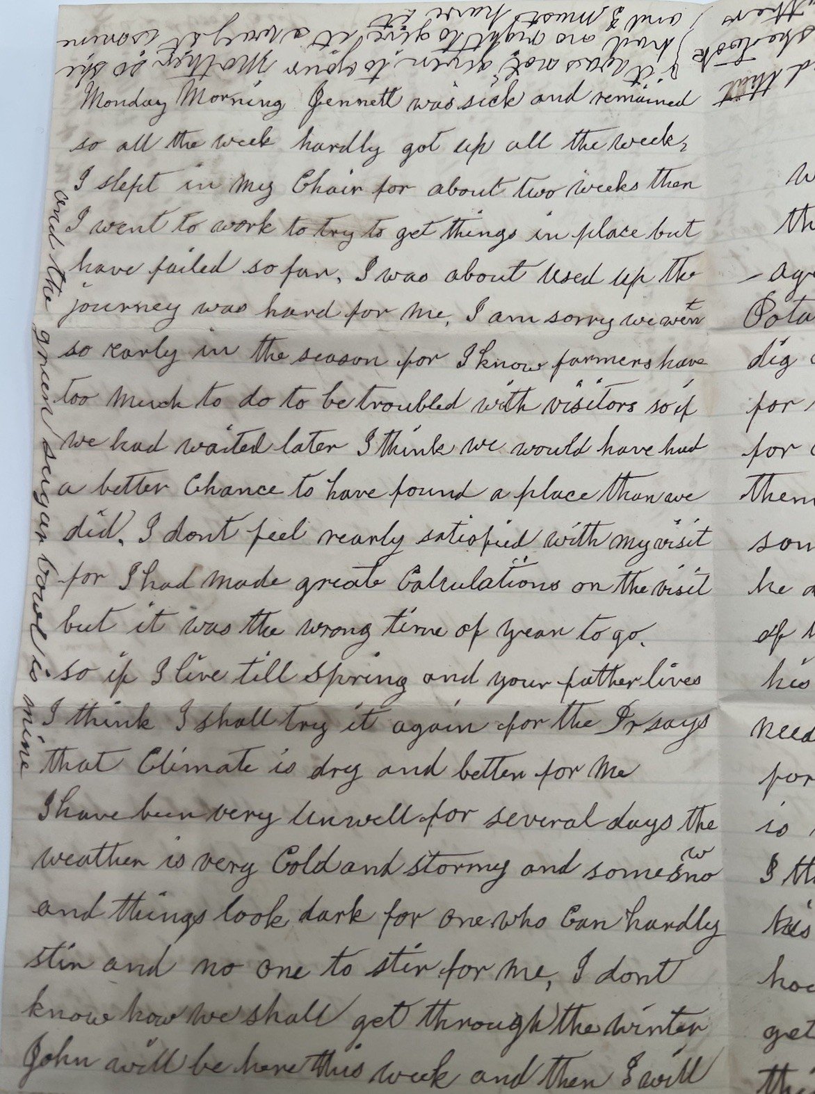 1885 Letter to Civil War Veteran Denois Beman 94th NY Fredericksburg #1399 photo 3