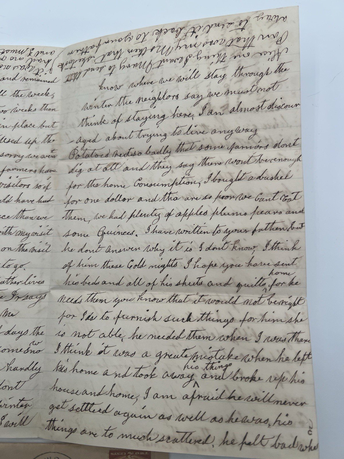 1885 Letter to Civil War Veteran Denois Beman 94th NY Fredericksburg #1399 photo 4