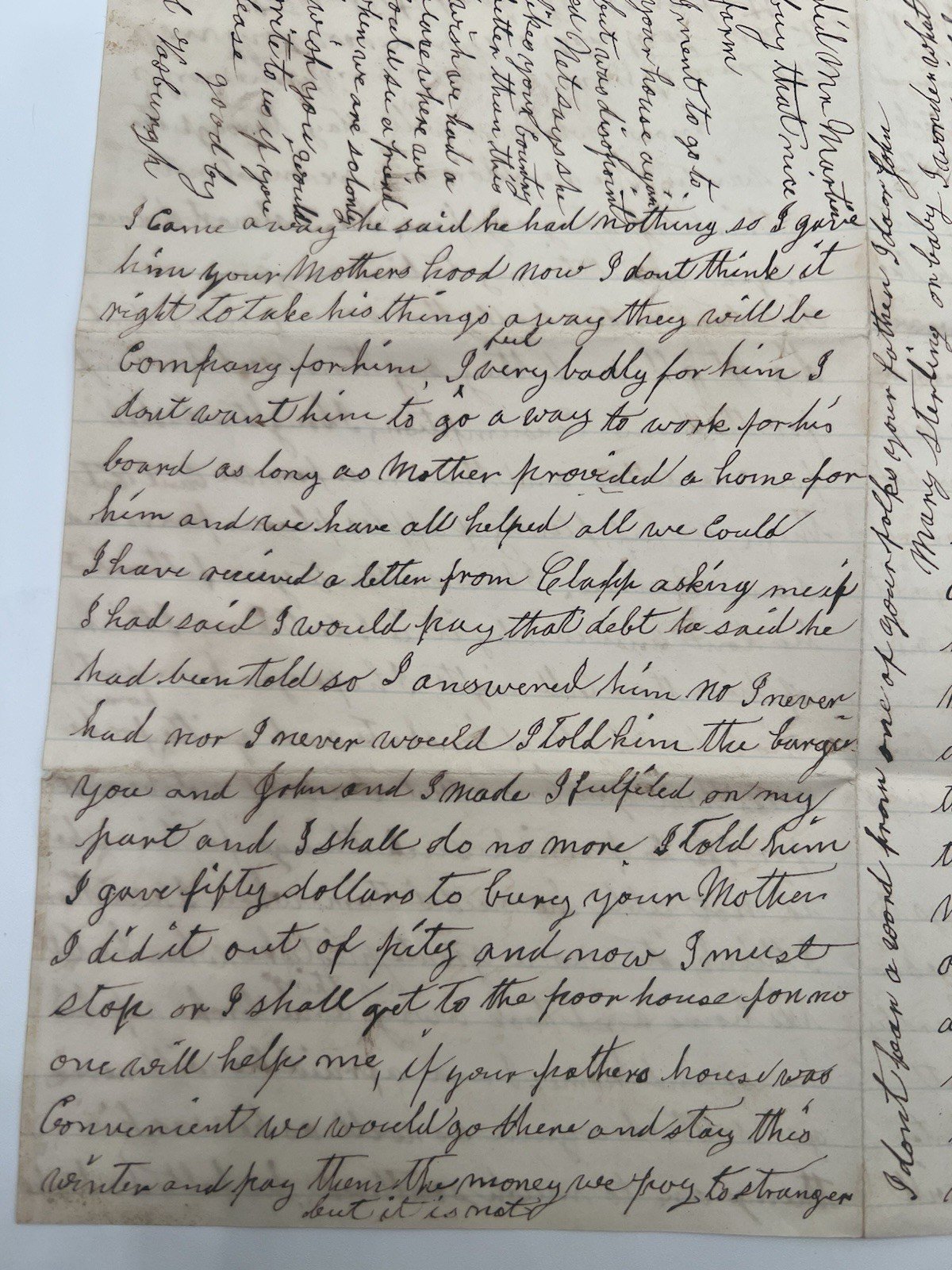 1885 Letter to Civil War Veteran Denois Beman 94th NY Fredericksburg #1399 photo 6