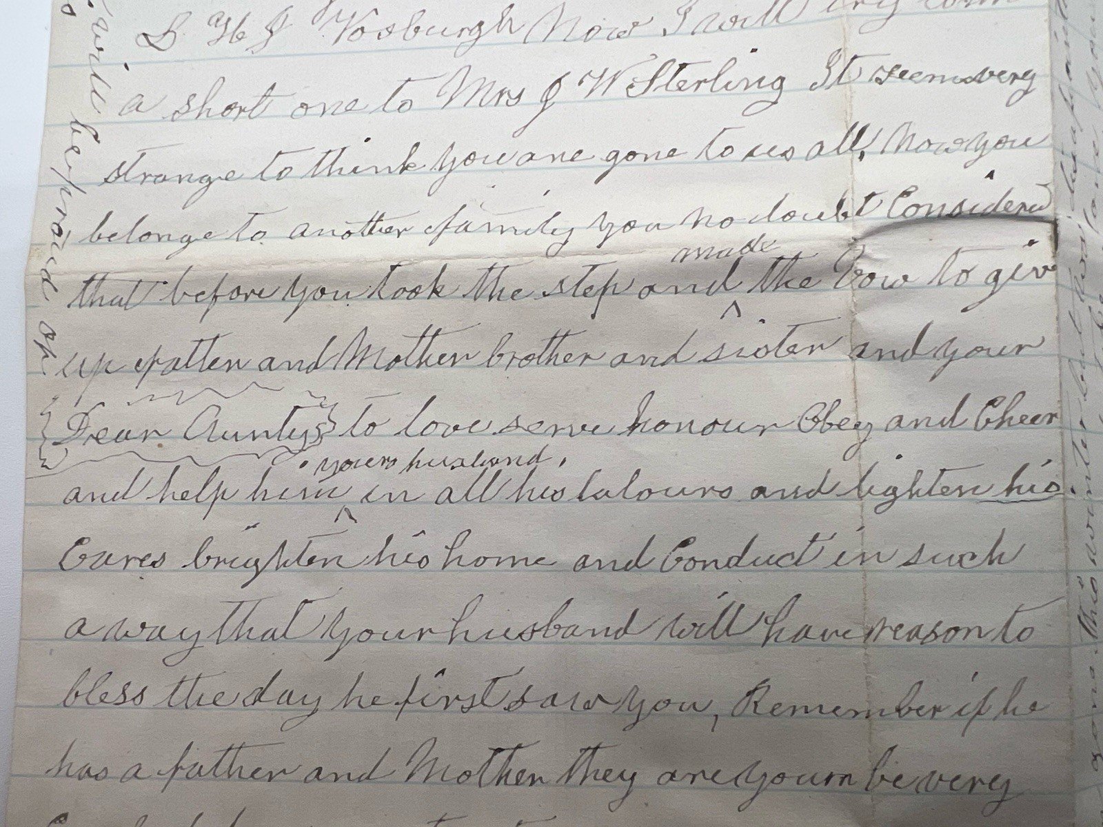 1884 M. Vosburgh Letters & Cover Walworth NY to Mary Stirling Michigan #1400 photo 20